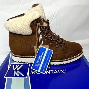 White Mountain Women's Cozy Faux Shearling Booties Women's Shoes